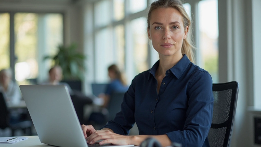 Werknemer voelt zich geempowerd terwijl zij zelfstandig aan een project werkt